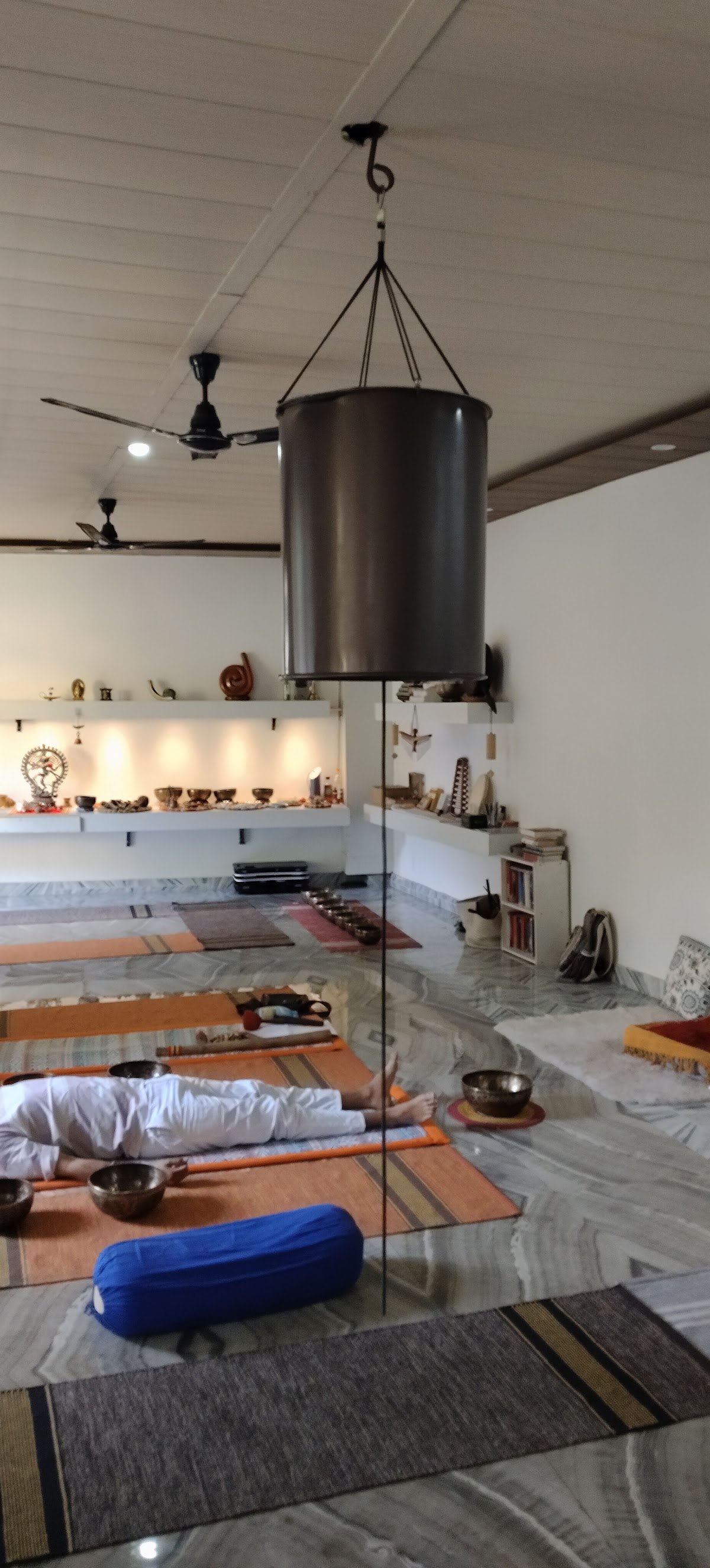 The sound healing hall at Umang Yoga & Sound Healing Centre in Rishikesh