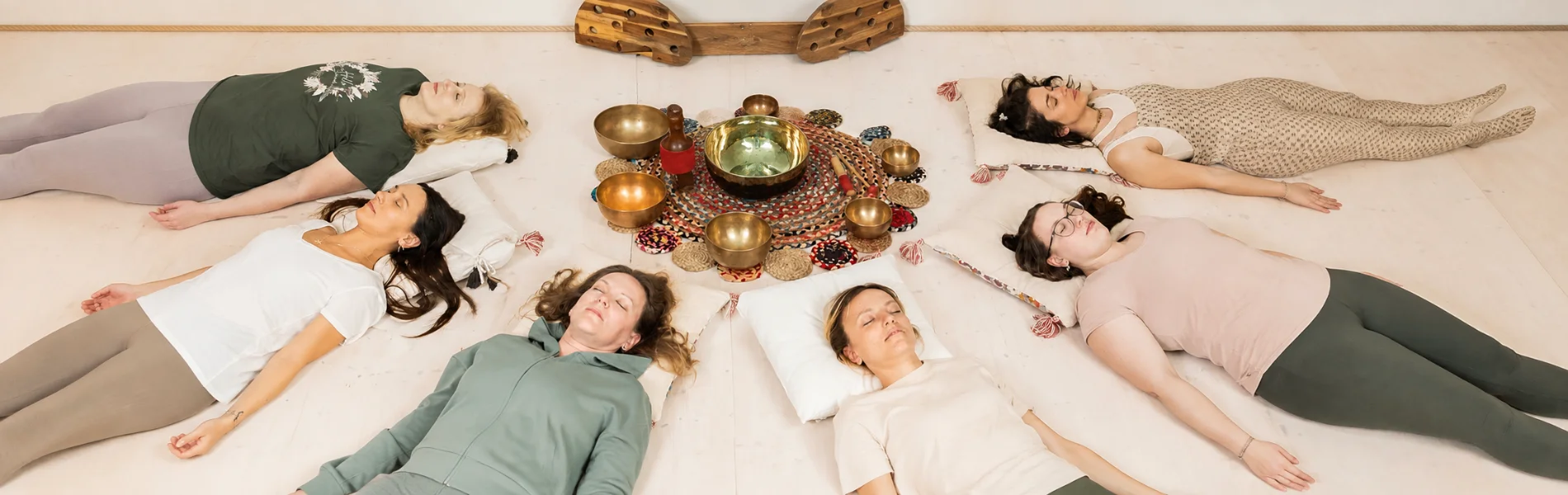 Tibetan singing bowl sound bath at Umang Yoga & Sound Healing Centre Rishikesh